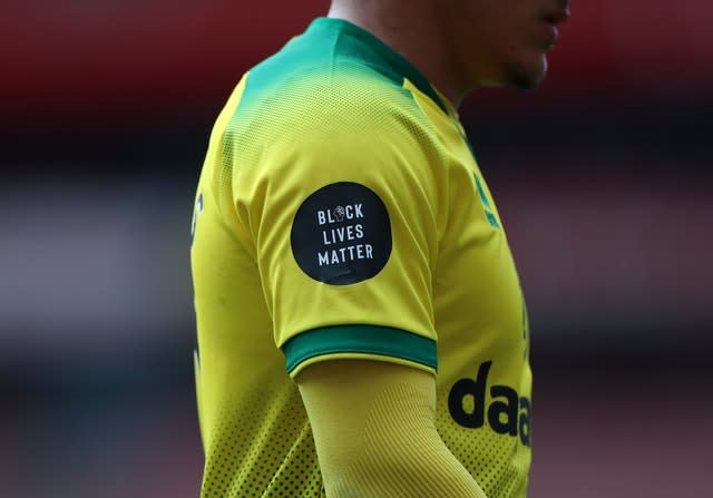 The shirts of Premier League players have carried the Black Lives Matter slogan