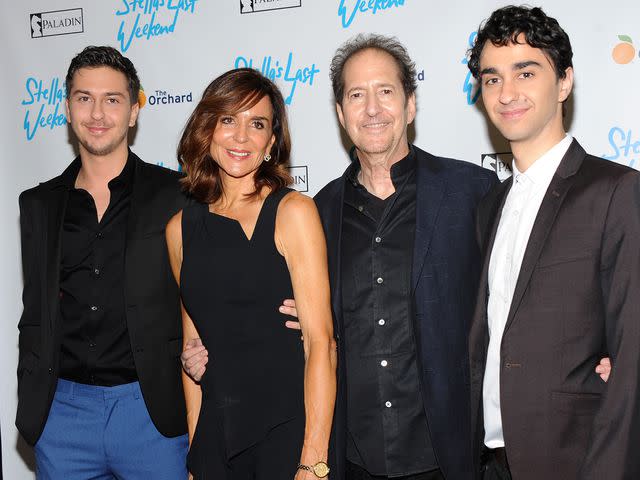 <p>Desiree Navarro/Getty</p> Nat and Alex Wolff with their parents Polly Draper and Michael Wolff at the 'Stella's Last Weekend' New York premiere on October 8, 2018.
