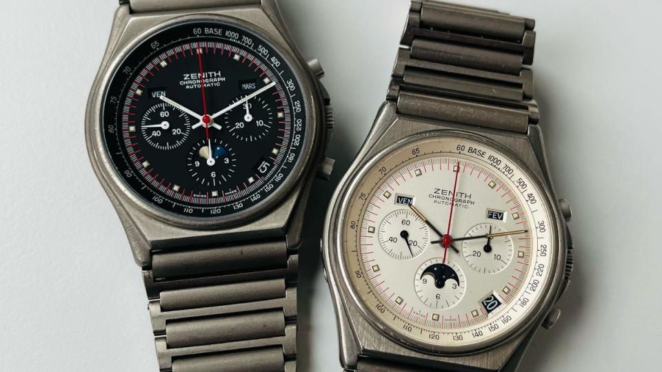 Vintage Titanium El Primero watches from the 1980s