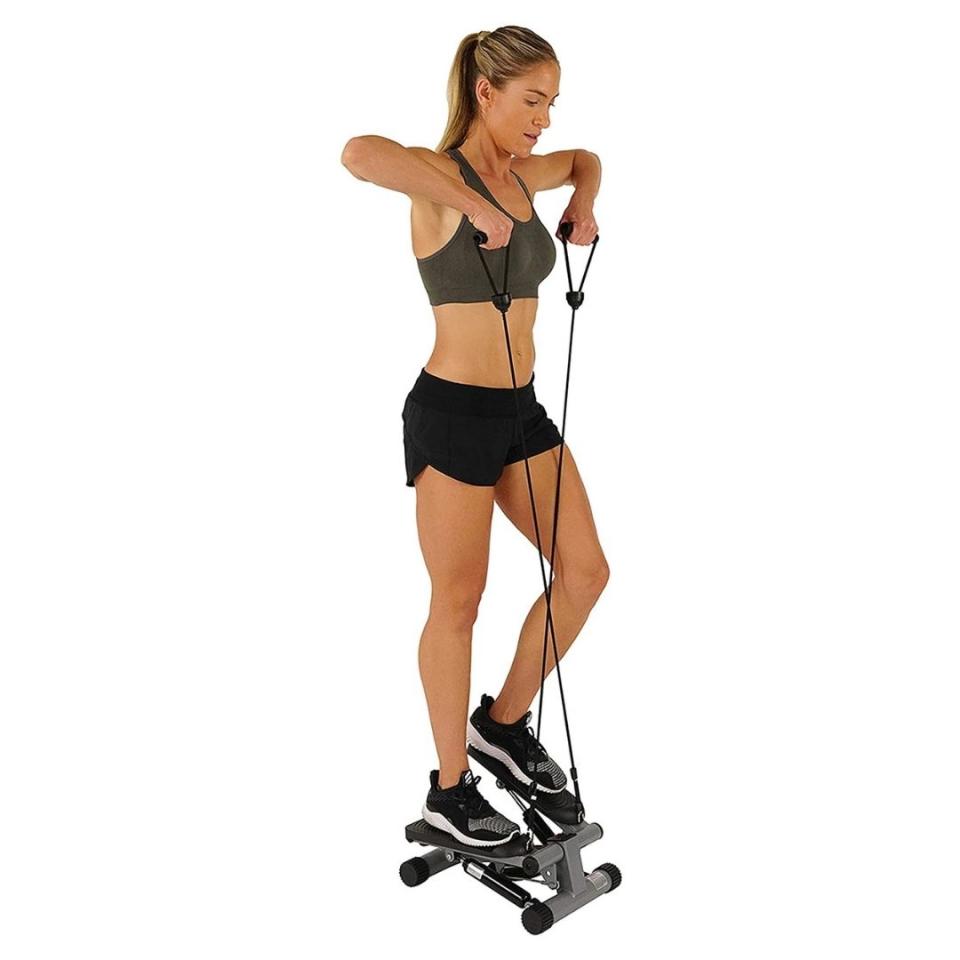 Sunny Health & Fitness Mini Stepper with Resistance Bands - Amazon. 