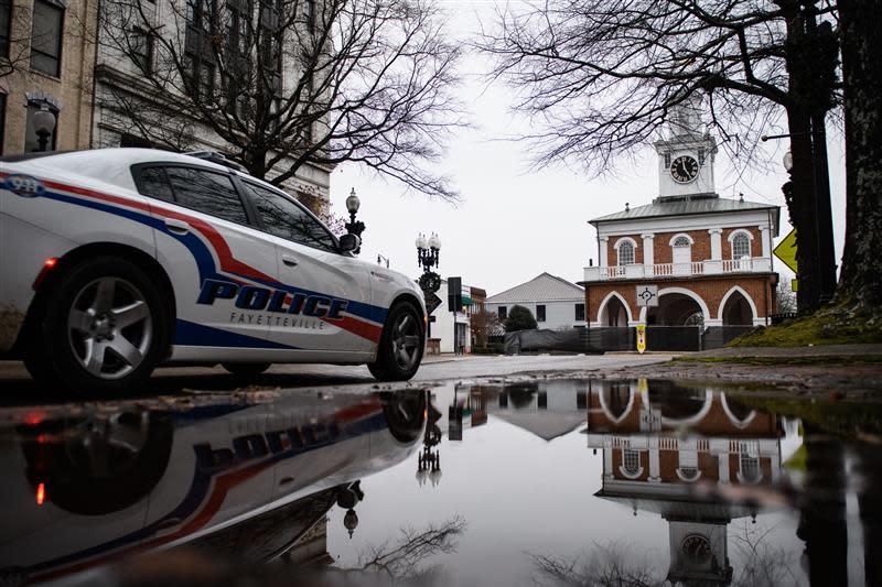 Snow was expected to fall late in the day on Jan. 21, 2022 and early the next morning in Fayetteville.