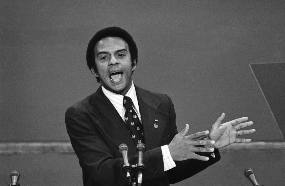 <p>Andrew Young was the first African-American swimmer to receive The International Swimming Hall of Fame's medallion of honor (1952-1956, Howard University). </p>