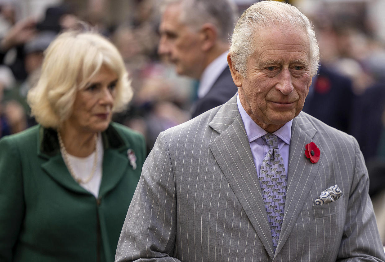 Le roi Charles III et la reine consort Camilla, ici dans la ville de York dans le nord de l’Angleterre, le 9 novembre 2022.