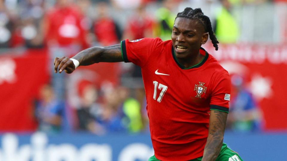 Rafael Leao in action for Portugal