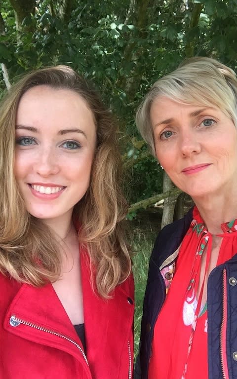 Success story: Online tutoring overseas helped Georgina (left) to overcome the obstacles caused by her dyslexia