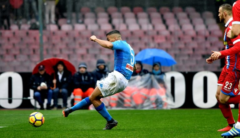 Napoli's Brazilian midfielder Marques Loureiro Allan scored the goal that beat SPAL