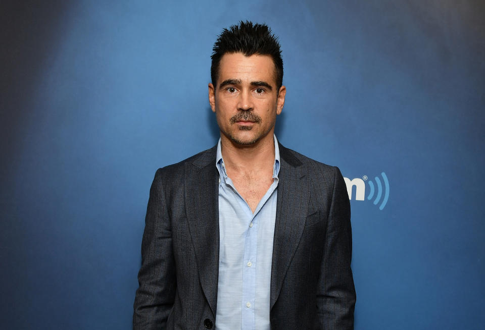 NEW YORK, NY - MARCH 26:  (EXCLUSIVE COVERAGE) Actor Colin Farrell visits Morning Mash Up at SiriusXM Studios on March 26, 2019 in New York City.  (Photo by Slaven Vlasic/Getty Images)