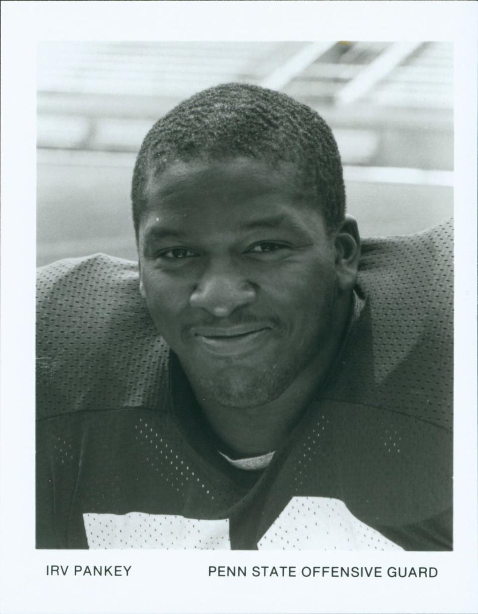 Irv Pankey, a teammate of the Penn State Rapist, Hodne,  heard his victim testify in court, believed her, and turned up at her dorm room to offer his support and protection (ESPN/Eberly Family Special Collections Library, Penn State University Libraries)