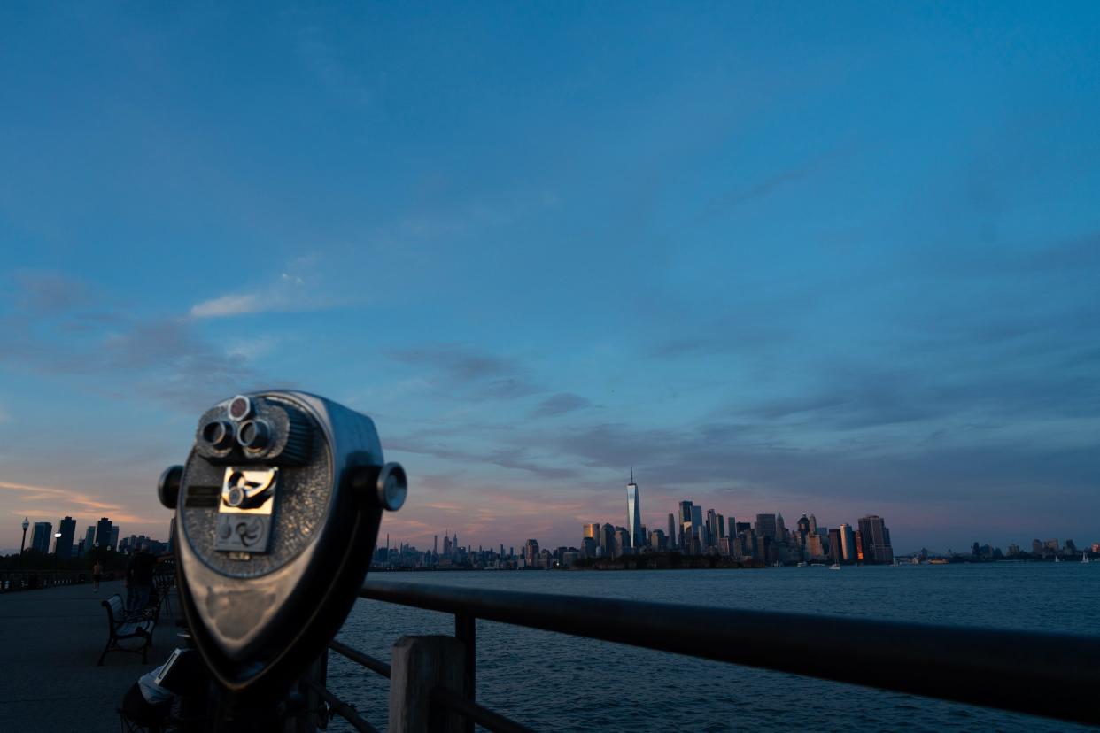 Views of New York City from Liberty State Park in Jersey City.