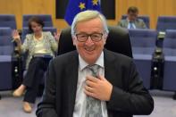 European Commission President Jean-Claude Juncker gestures before a meeting of the College of Commissioners at the European Commission in Brussels, Belgium July 26, 2017. REUTERS/Eric Vidal