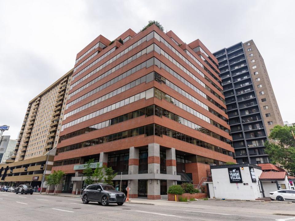  An office building which is being converted into residential space in Calgary.