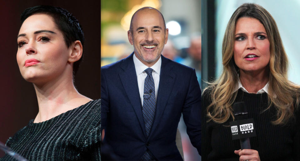 Hollywood reacts to Matt Lauer’s firing. (Photo: Getty Images)