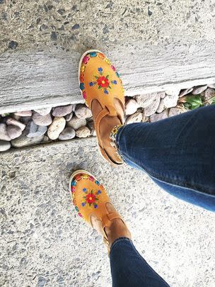 Some colorful, handmade huaraches that are as comfy as they are stunning!