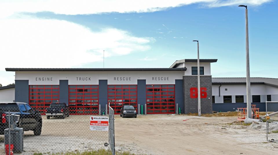This image from November, 2021 shows the public safety facility that is being built at the intersection of Preto Boulevard and U.S. 41 in Wellen Park. Once complete, it will house both North Port Fire and Rescue crews and North Port Police.