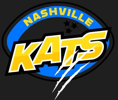 Here's the new logo for the Nashville Kats, who will return when the Arena Football League relaunches in 2024.