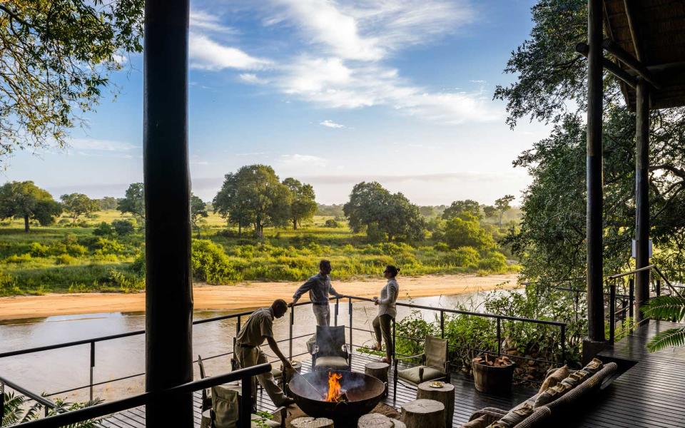 The Lodge Bar at Singita Ebony Lodge, South Africa