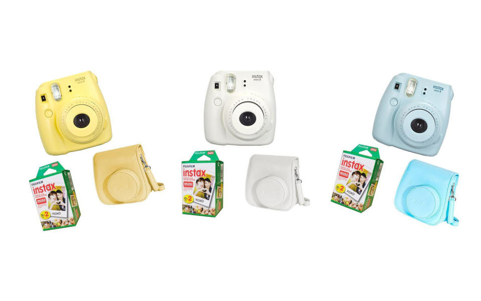 Try not to cringe when your teen unwraps this analog camera and says, Its like real-life Instagram! This bundle includes Fujifilms newest Instax mini, a faux-leather case, and a pack of easy-to-load instant film cartridges.To buy: $75; amazon.com