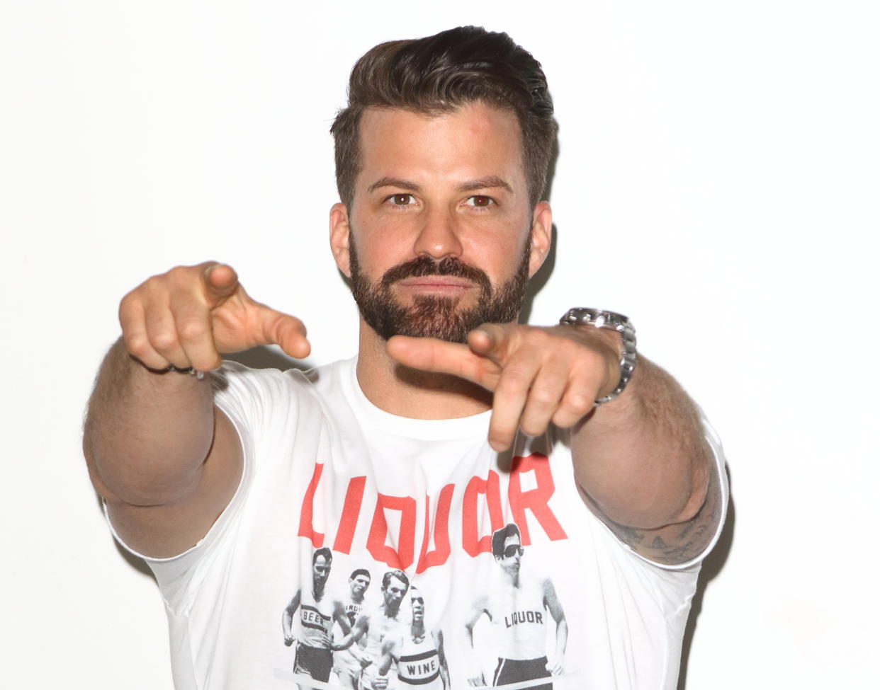 LONDON, UNITED KINGDOM - 2019/04/10: Johnny Bananas from MTVs brand new series, The Challenge: War Of The Worlds attends press launch at MTV HQ, Hawley Crescent, Camden. (Photo by Keith Mayhew/SOPA Images/LightRocket via Getty Images)