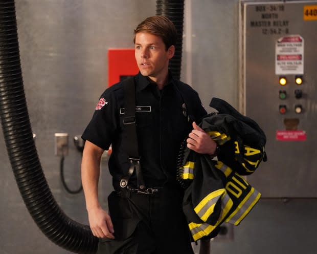 Lachlan Buchanan as Emmett Dixon in "Station 19" on ABC<p>ABC</p>