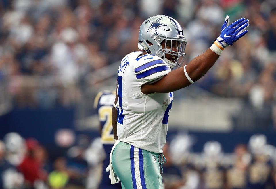 Ezekiel Elliott will play on Sunday as a federal court judge issued an injunction on his six-game suspension handed down by the NFL. (Getty Images) 