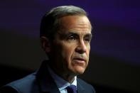 FILE PHOTO: The Governor of the Bank of England, Mark Carney, speaks to the Scottish Economics Forum, via a live feed, in central London