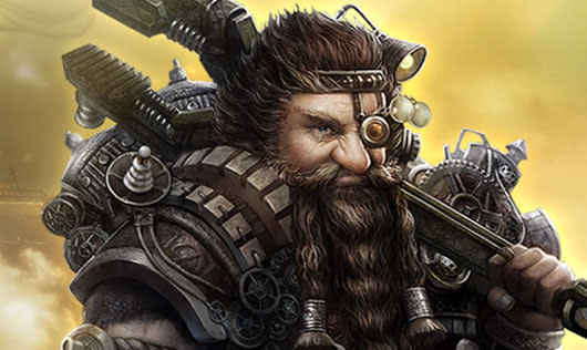 Black Gold steampunk dwarf