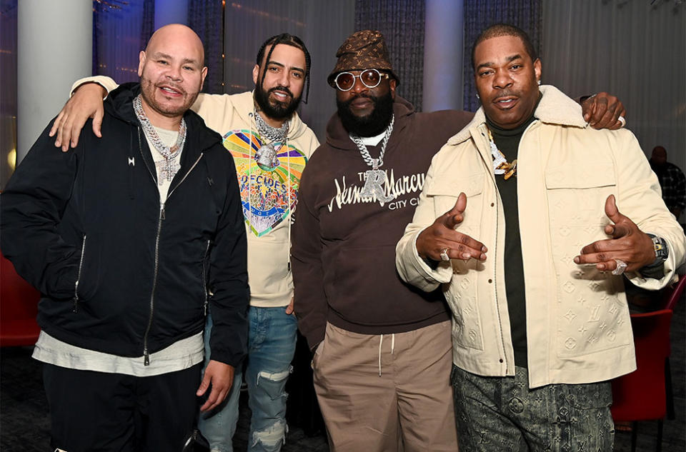 Fat Joe, French Montana, Rick Ross and Busta Rhymes attend Power To The Patients live performance event in support of Healthcare Price Transparency at Sequoia on April 27, 2023 in Washington, DC.