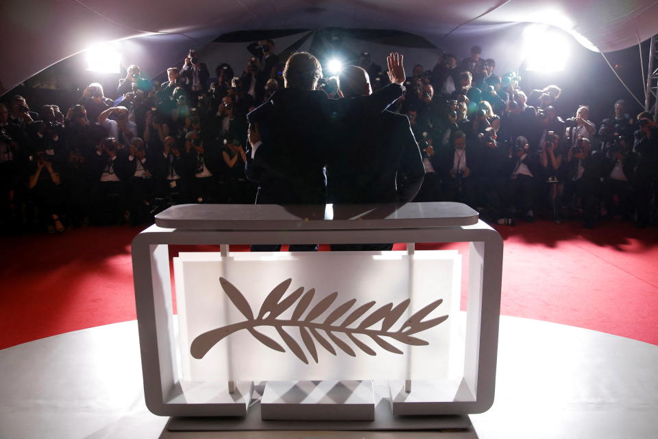 法國坎城影展主辦單位13日宣布，5月登場的第76屆坎城影展將有史上最多6位女導演角逐最高榮譽「金棕櫚獎」。圖為第75屆坎城影展頒獎典禮。（路透社資料照）