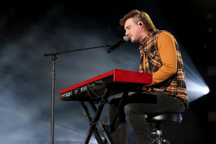 Morgan Wallen performs onstage at the Ryman Auditorium on January 12, 2021 in Nashville, Tennessee.