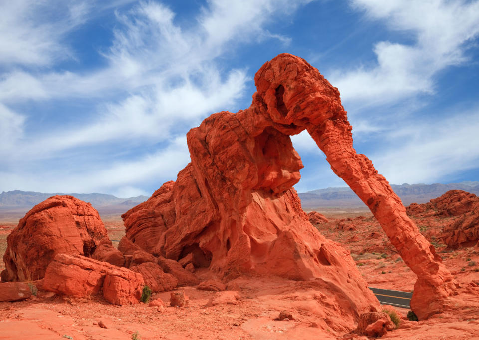 Elephant Rock in Valley of Fire State Park in Nevada