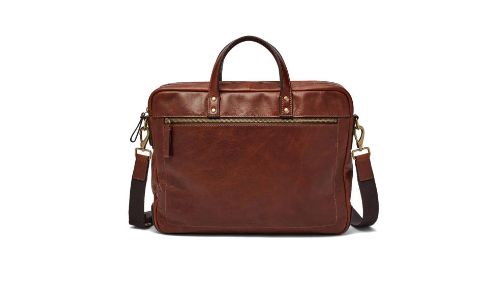 <p>Haskell Double Zip Briefcase $298, <a rel="nofollow noopener" href="https://www.fossil.com/us/en/products/haskell-double-zip-briefcase-sku-MBG9342001C.html?rrec=true&recid=product1_rr-mbg9345222c-MBG9342001C-2982-2" target="_blank" data-ylk="slk:fossil.com;elm:context_link;itc:0;sec:content-canvas" class="link ">fossil.com</a> </p>