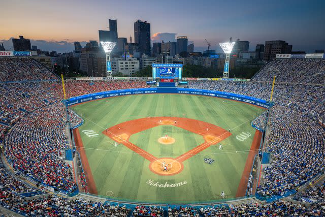 <p>Irwin Wong</p> Yokohama Stadium.