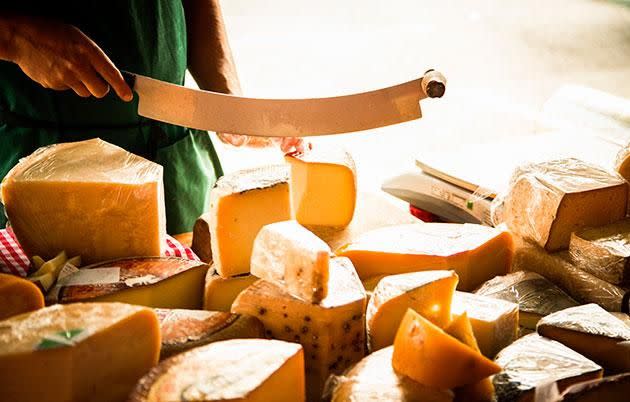 Stick to aged cheeses which contain spermidine. Source: Getty Images.