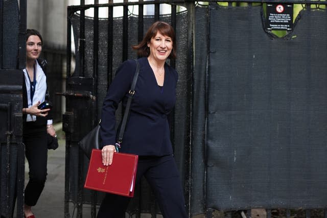 Chancellor of the Exchequer Rachel Reeves leaves Downing Street, London, following a Cabinet meeting