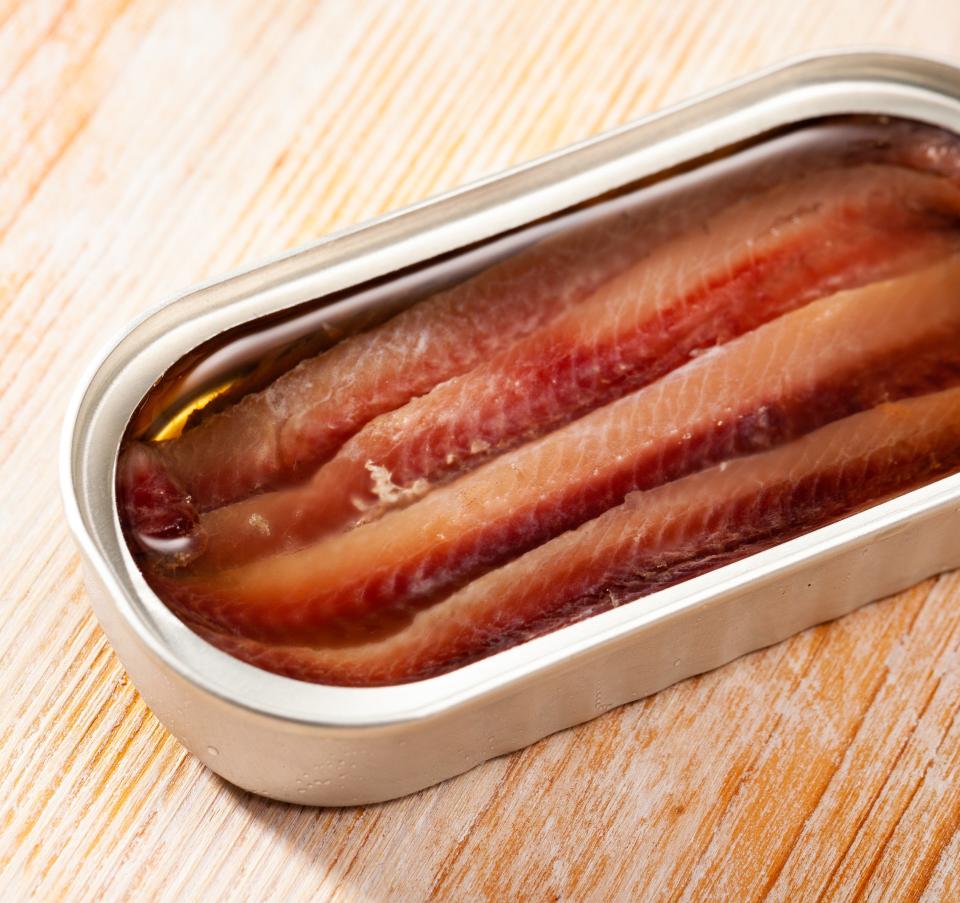 a can of anchovies