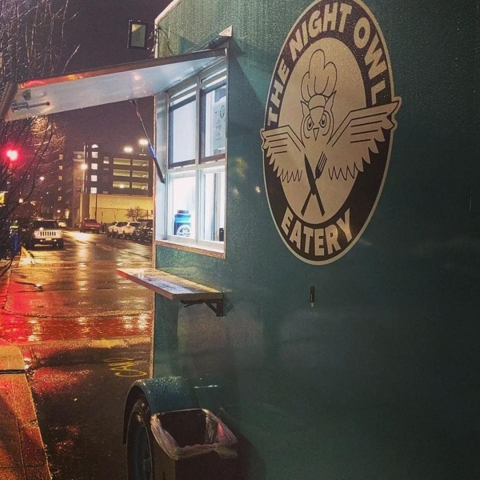 The Night Owl Eatery food truck serving downtown Columbia.