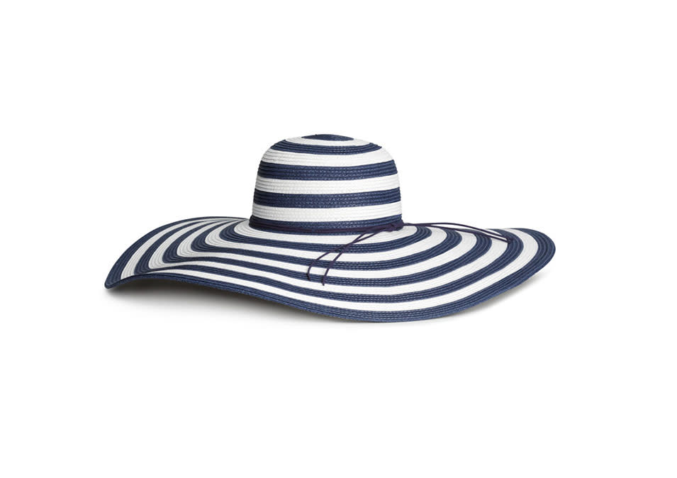 H&M Striped Straw Hat