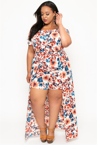 plus size romper dress