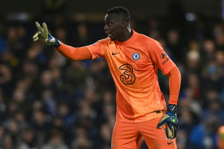 Chelsea goalkeeper Edouard Mendy tested positive for Covid-19 two days before Senegal's first game of the tournament (AFP/Glyn KIRK)