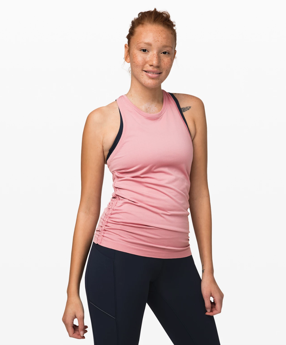 Swiftly Speed Tank Cinch in pink.