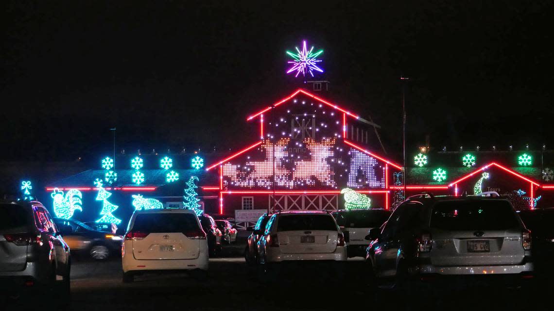 Holiday Lights of Farmstead Lane, a unique display consisting of LED panel displays, was designed by Overland Park resident Mark Callegari. Check out the show outside Deanna Rose Farmstead through Jan. 8.