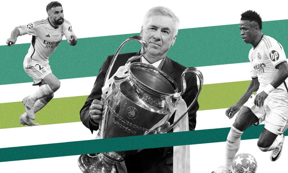 <span>Carlo Ancelotti has won a record five Champions League trophies as a manager. </span><span>Composite: Tom Jenkins/The Observer; Getty Images</span>