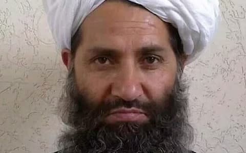  Mullah Haibatullah Akhundzada poses for a photograph at an undisclosed location - Credit: AFP