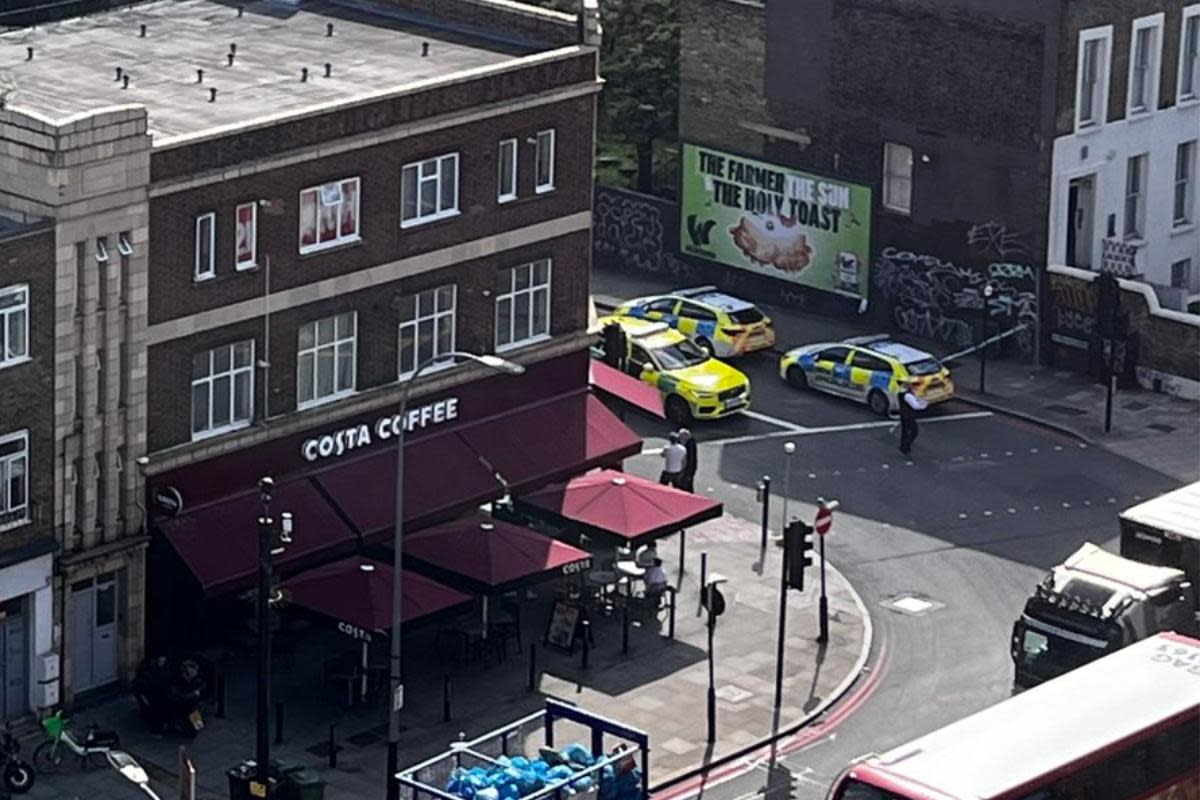 Picture from scene of incident in New Cross <i>(Image: Newsquest)</i>