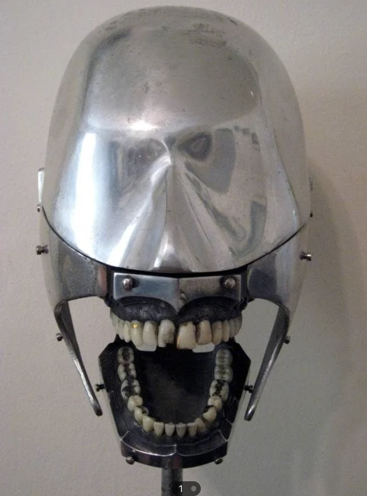 Closeup of a "dental phantom"