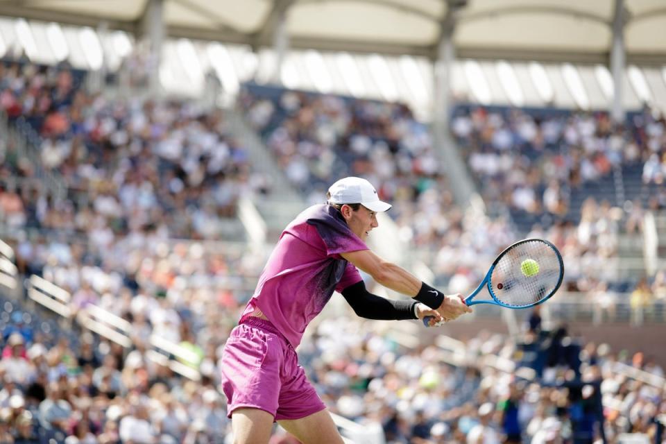 Draper is through to a grand slam quarter-final for the first time (Adam Hunger/AP)