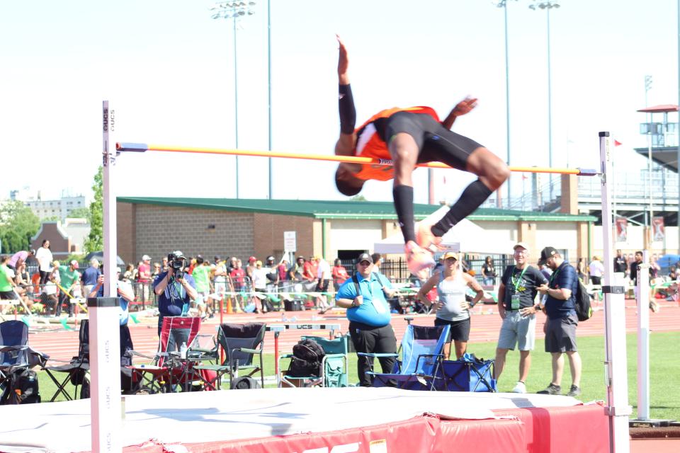 Mansfield Senior Maurice Ware finished as the Division I boys state runner-up in the high jump.