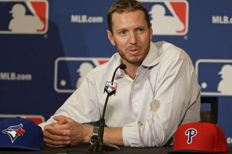 美國職棒大聯盟傳奇投手哈勒戴（Roy Halladay）2013年12月宣布退休（AP）