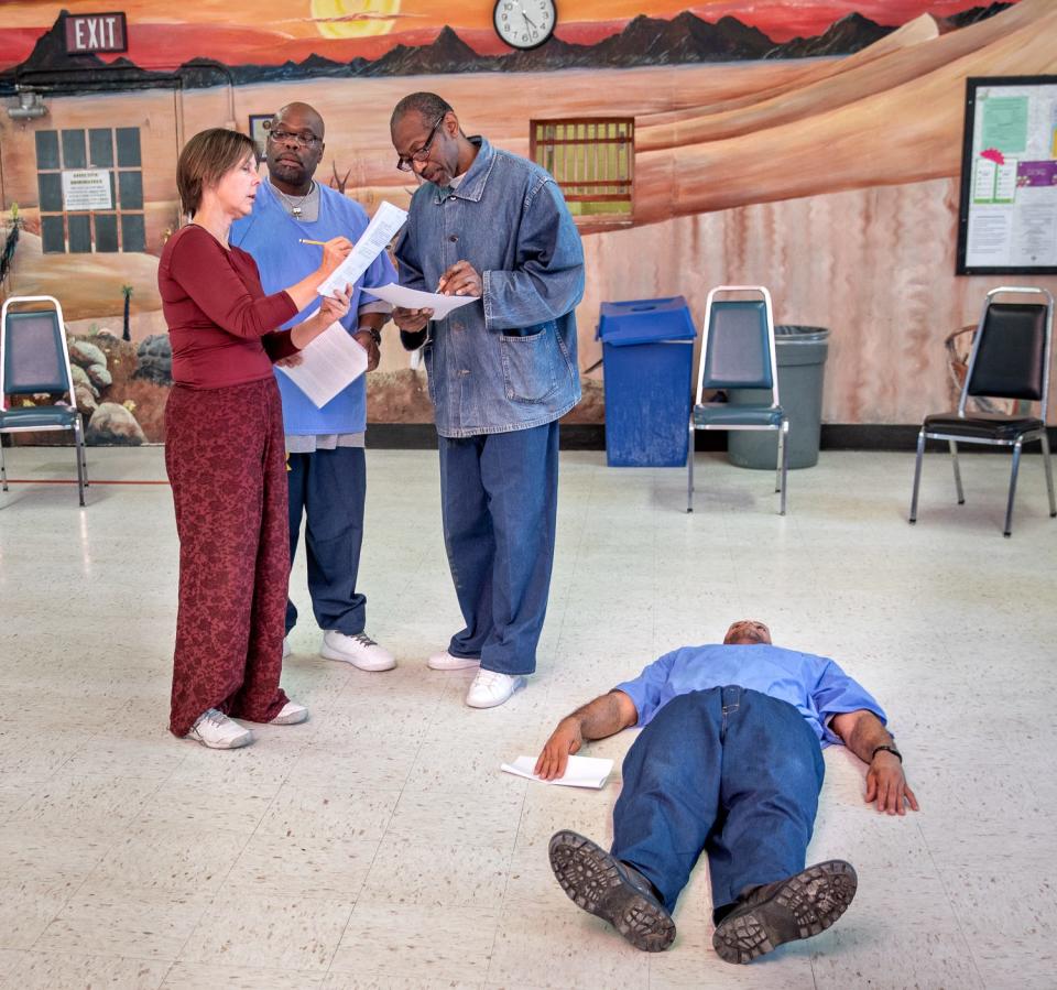 Peter Merts photos show California Prison Arts Programs The theater class at California Medical Facility - 2018