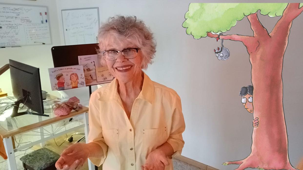 Author Larne Neuland moved from South Africa to Madison, South Dakota, to get the word out about her books which teach children how to think positively.